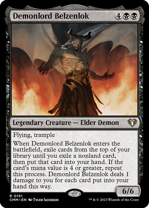 Demonlord Belzenlok - Commander Masters Rare Card