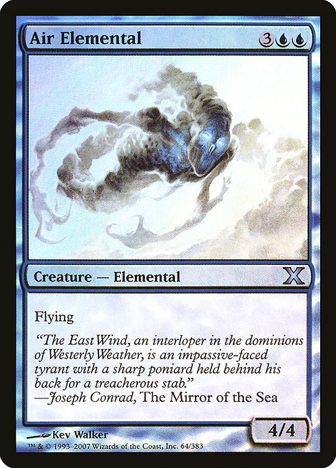 Air Elemental - Tenth Edition Uncommon Card