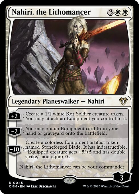 Nahiri, the Lithomancer - Commander Masters Rare Card