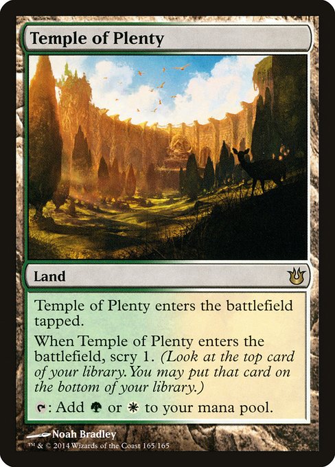 Temple of Plenty - Born of the Gods Rare Card