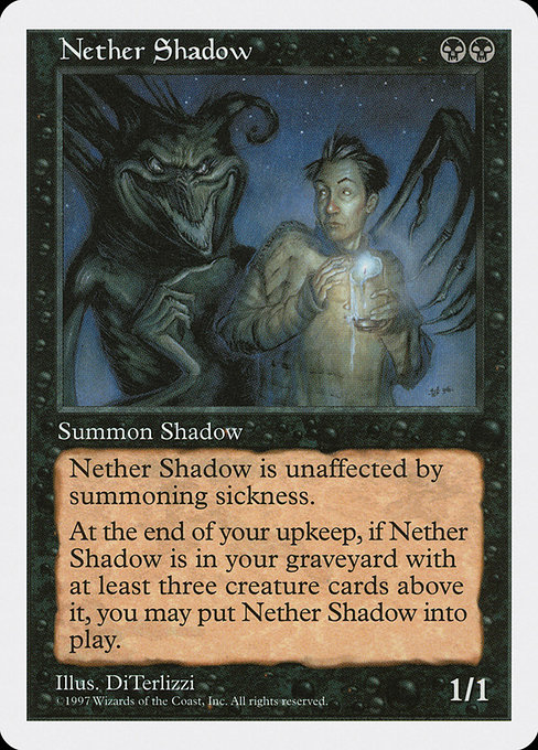 Nether Shadow - Fifth Edition Rare Card