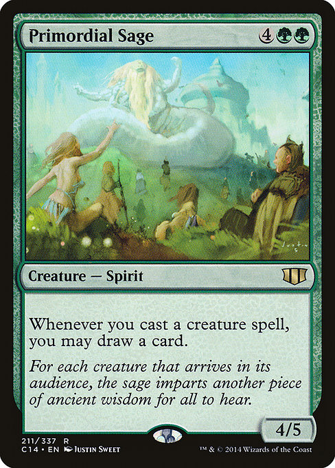 Primordial Sage - Commander 2014 Rare Card