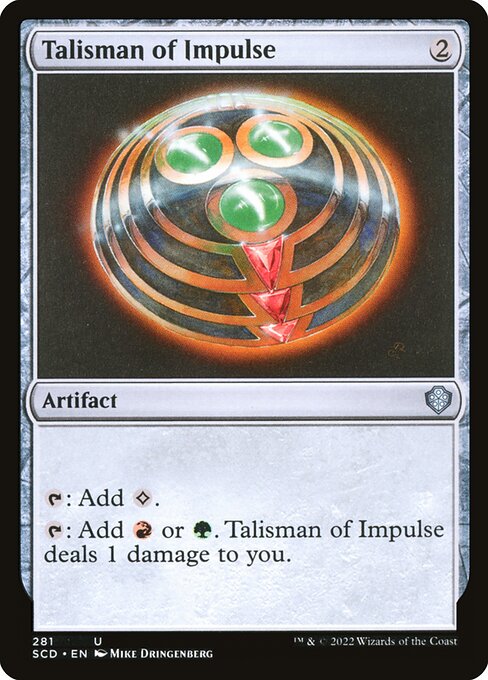 Talisman of Impulse - Starter Commander Decks Uncommon Card