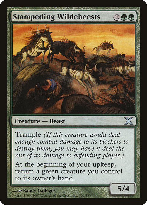 Stampeding Wildebeests - Tenth Edition Uncommon Card