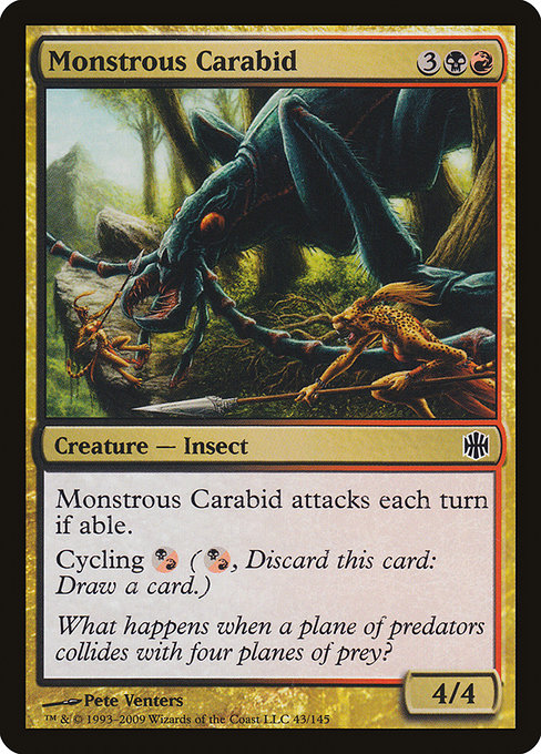 Monstrous Carabid - Alara Reborn Common Card
