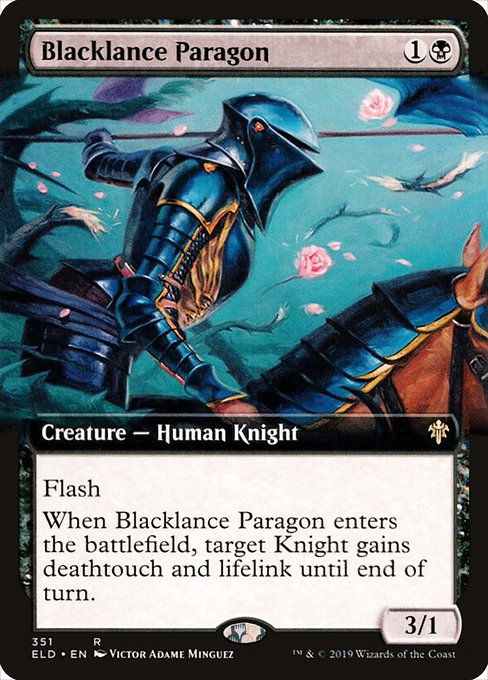 Blacklance Paragon - Throne of Eldraine Rare Card