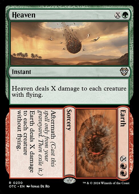 Heaven // Earth - Outlaws of Thunder Junction Commander Rare Card