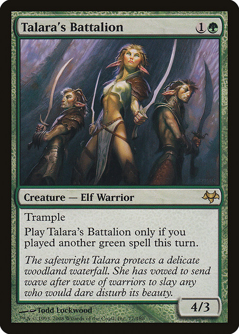 Talara's Battalion - Eventide Rare Card