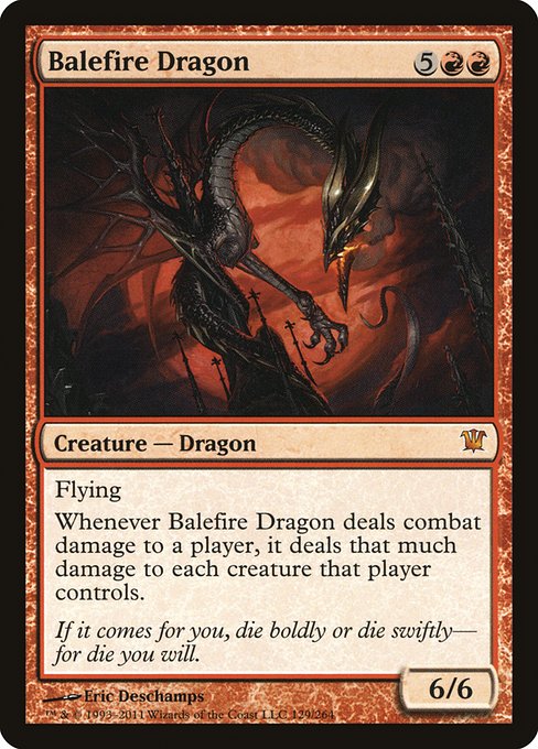 Balefire Dragon - Innistrad Mythic Card