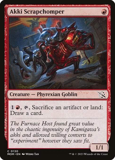 Akki Scrapchomper - March of the Machine Common Card