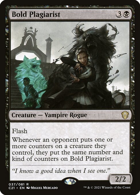 Bold Plagiarist - Commander 2021 Rare Card