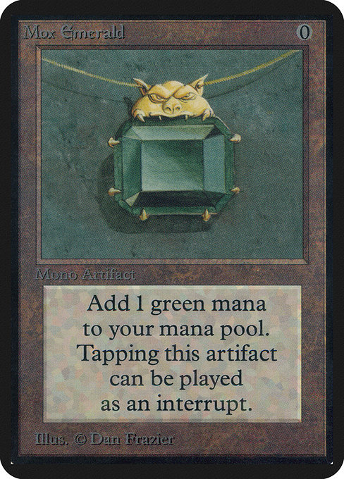 Mox Emerald - Limited Edition Alpha Rare Card
