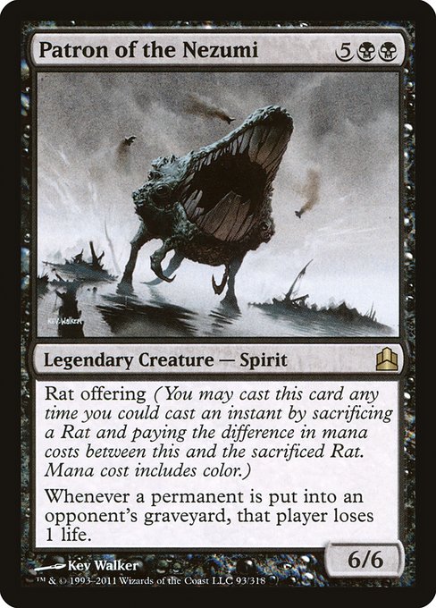 Patron of the Nezumi - Commander 2011 Rare Card