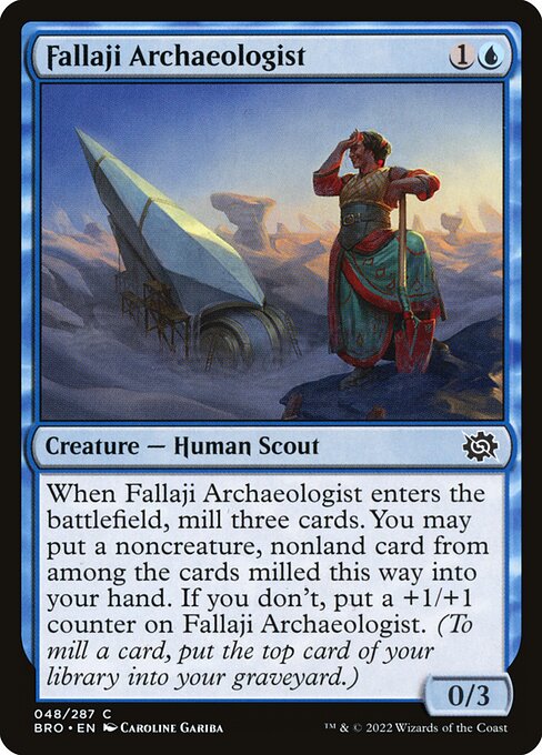 Fallaji Archaeologist - The Brothers' War Common Card
