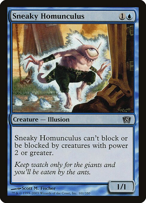 Sneaky Homunculus - Eighth Edition Common Card