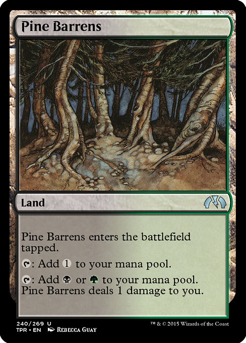 Pine Barrens - Tempest Remastered Uncommon Card
