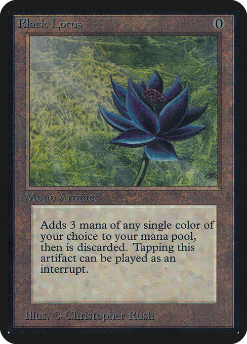Black Lotus - Limited Edition Alpha Rare Card