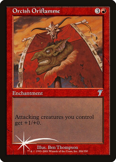 Orcish Oriflamme - Seventh Edition Uncommon Card
