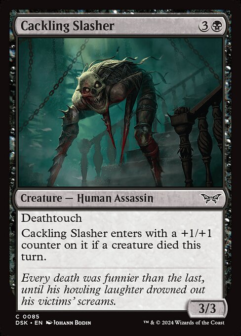 Cackling Slasher - Duskmourn: House of Horror Common Card