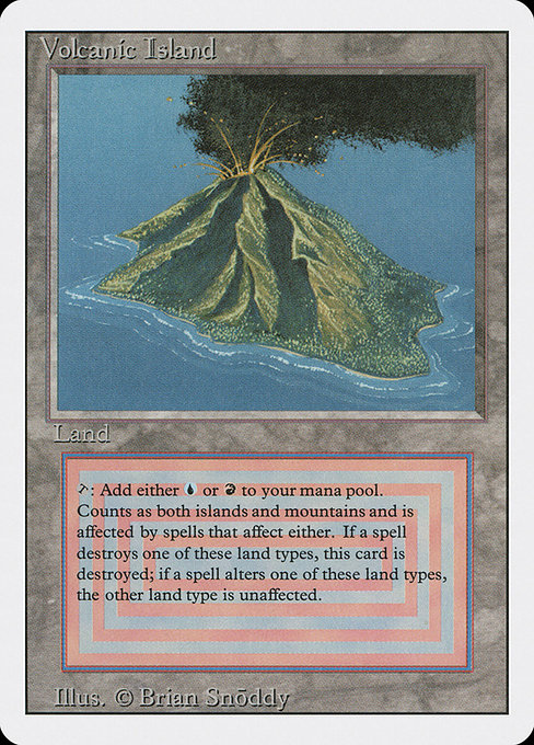 Volcanic Island - Revised Edition Rare Card