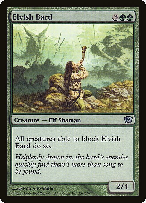 Elvish Bard - Ninth Edition Uncommon Card