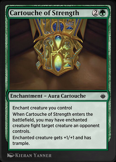 Cartouche of Strength - Amonkhet Remastered Common Card