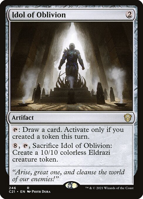 Idol of Oblivion - Commander 2021 Rare Card