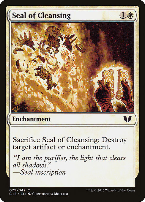 Seal of Cleansing - Commander 2015 Common Card