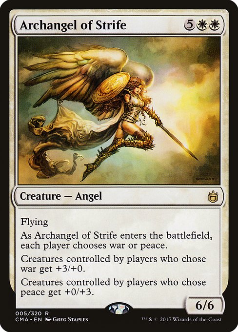 Archangel of Strife - Commander Anthology Rare Card