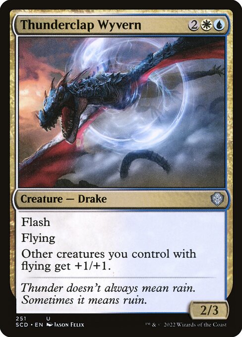 Thunderclap Wyvern - Starter Commander Decks Uncommon Card