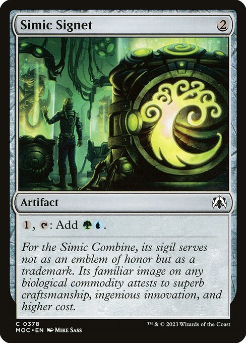 Simic Signet - March of the Machine Commander Common Card
