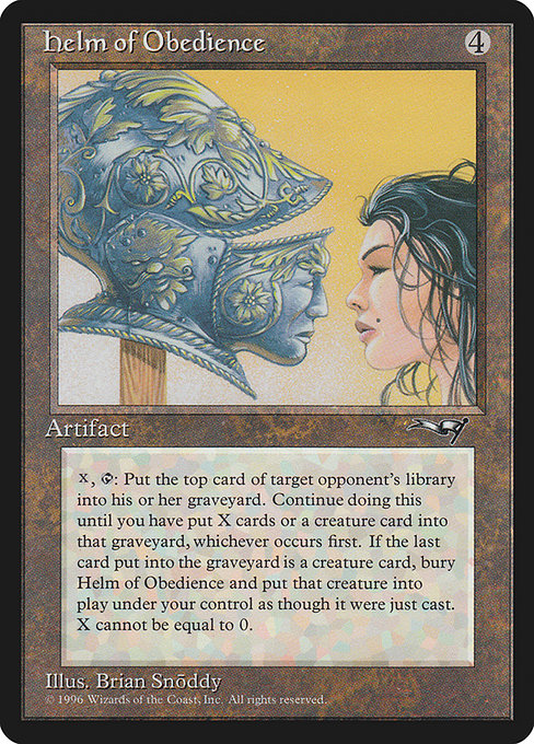 Helm of Obedience - Alliances Rare Card