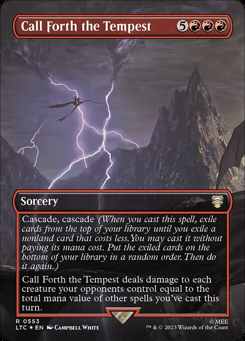 Call Forth the Tempest - Tales of Middle-earth Commander Rare Card