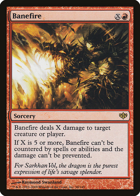 Banefire - Conflux Rare Card