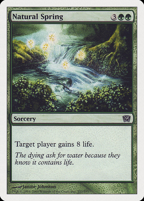 Natural Spring - Ninth Edition Common Card