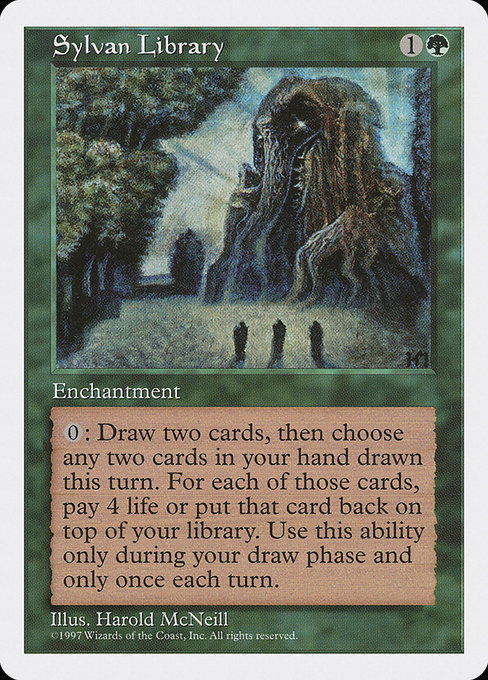 Sylvan Library - Fifth Edition Rare Card