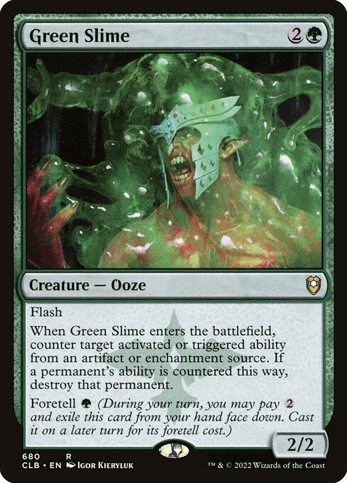 Green Slime - Commander Legends: Battle for Baldur's Gate Rare Card