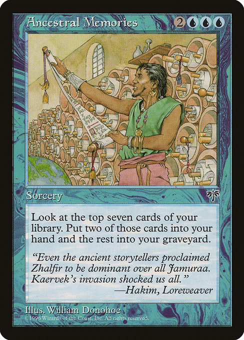 Ancestral Memories - Mirage Rare Card