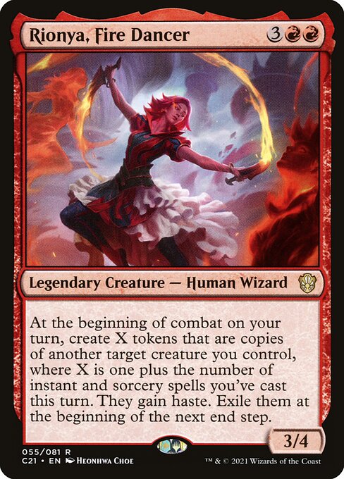 Rionya, Fire Dancer - Commander 2021 Rare Card