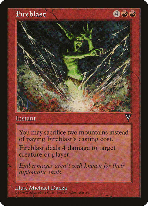 Fireblast - Visions Common Card