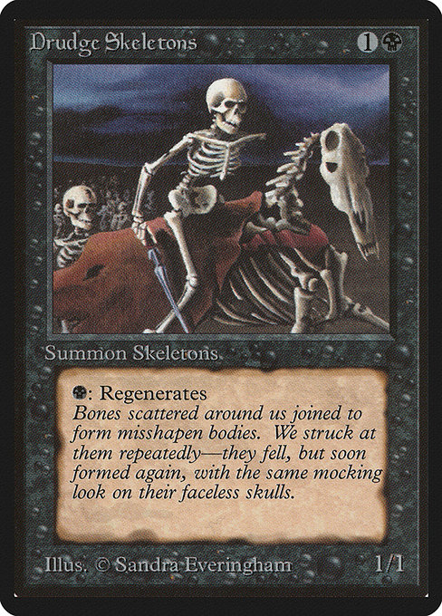 Drudge Skeletons - Limited Edition Beta Common Card