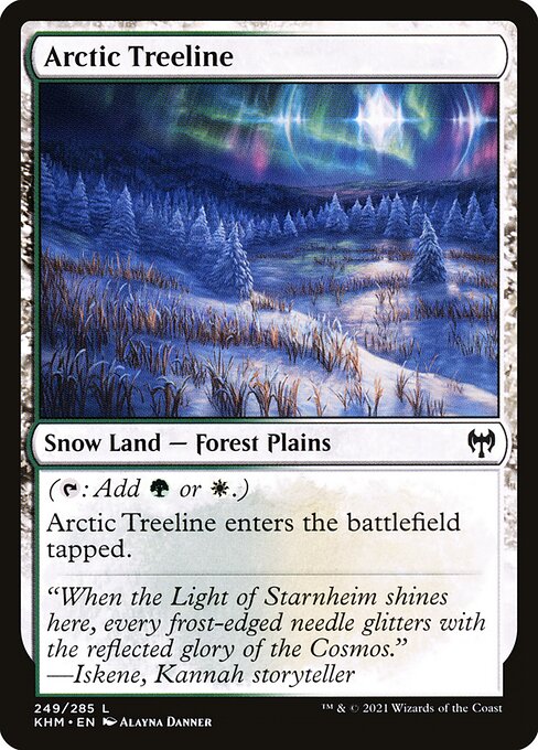 Arctic Treeline - Kaldheim Common Card