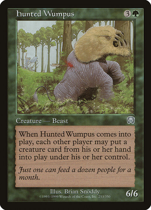 Hunted Wumpus - Mercadian Masques Uncommon Card