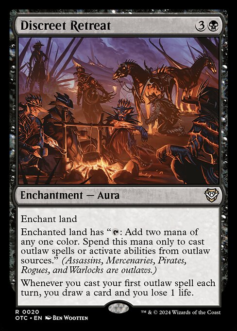 Discreet Retreat - Outlaws of Thunder Junction Commander Rare Card