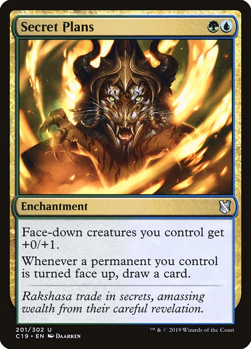 Secret Plans - Commander 2019 Uncommon Card