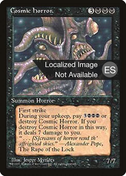 Cosmic Horror - Fourth Edition Foreign Black Border Rare Card