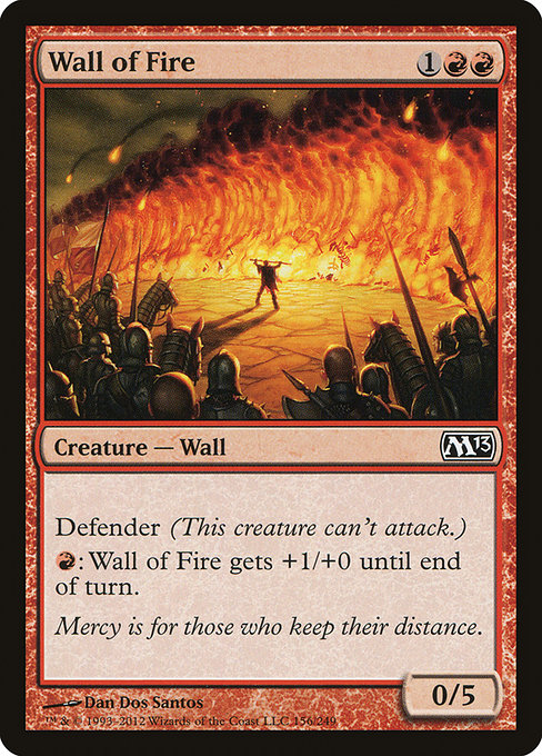 Wall of Fire - Magic 2013 Common Card