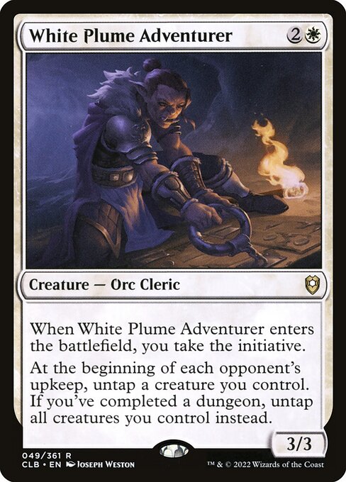 White Plume Adventurer - Commander Legends: Battle for Baldur's Gate Rare Card