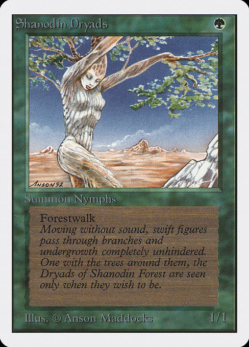 Shanodin Dryads - Unlimited Edition Common Card