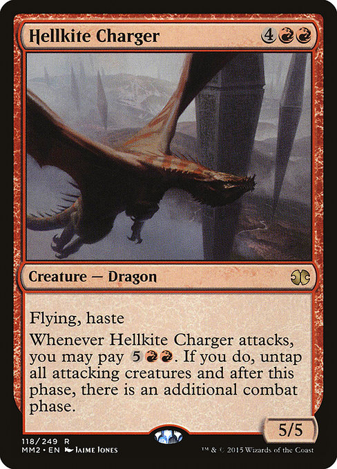 Hellkite Charger - Modern Masters 2015 Rare Card